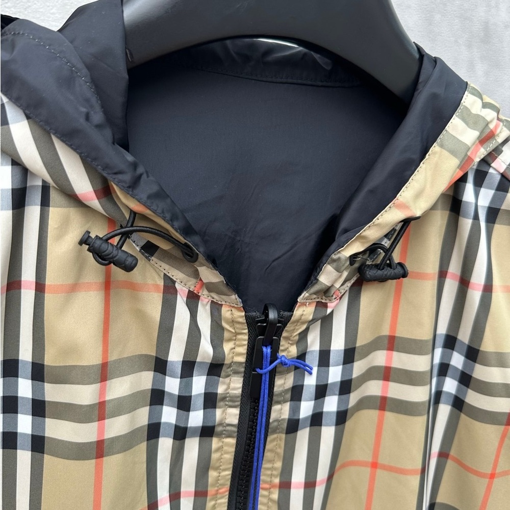Burberry Reversible Nylon Hooded Sweatshirt - Picture 3 of 7